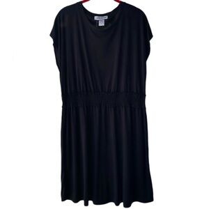 Cotton Emporium Ruched-Waist Jersey Knit Dress